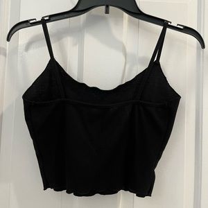 plain black tank top